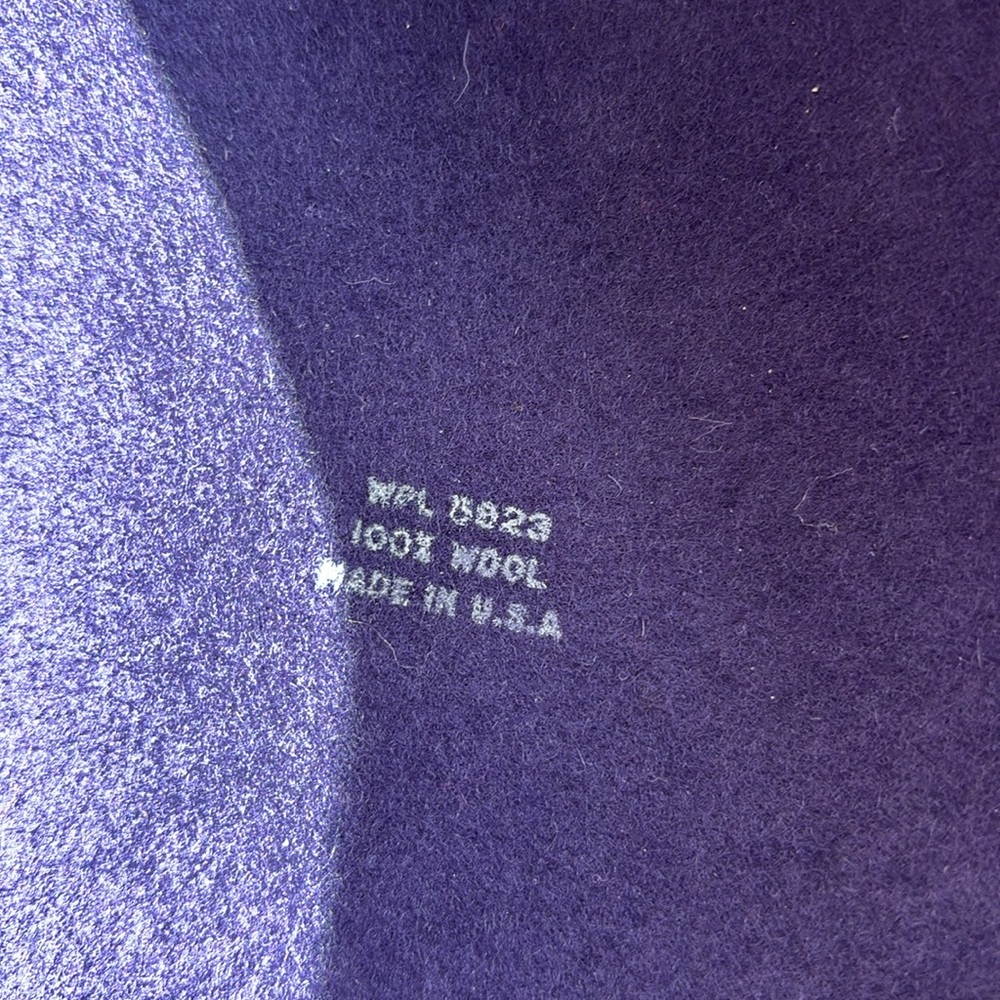Vintage Purple Wool Hat - Picture 3 of 5